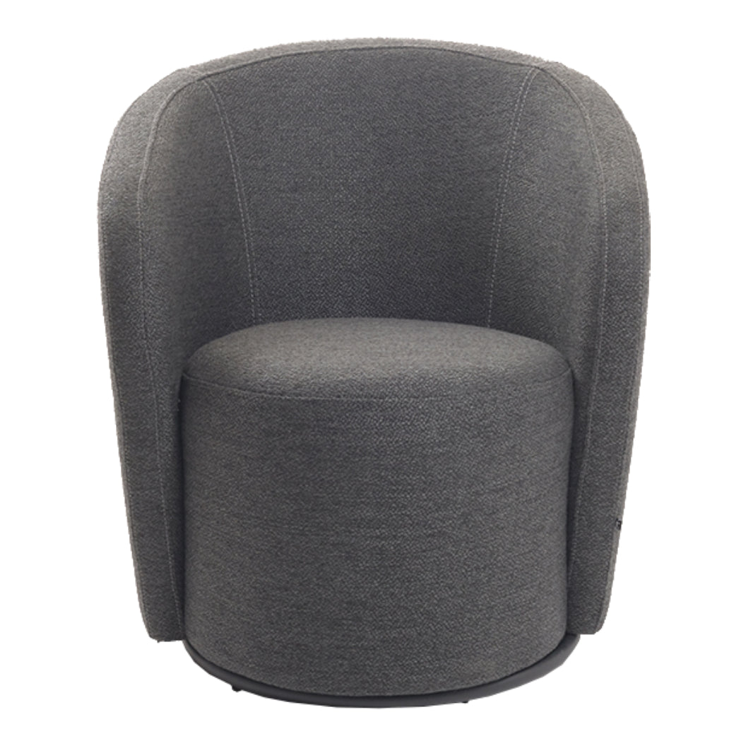 Fauteuil d'appoint pivotant en tissu - Luka
