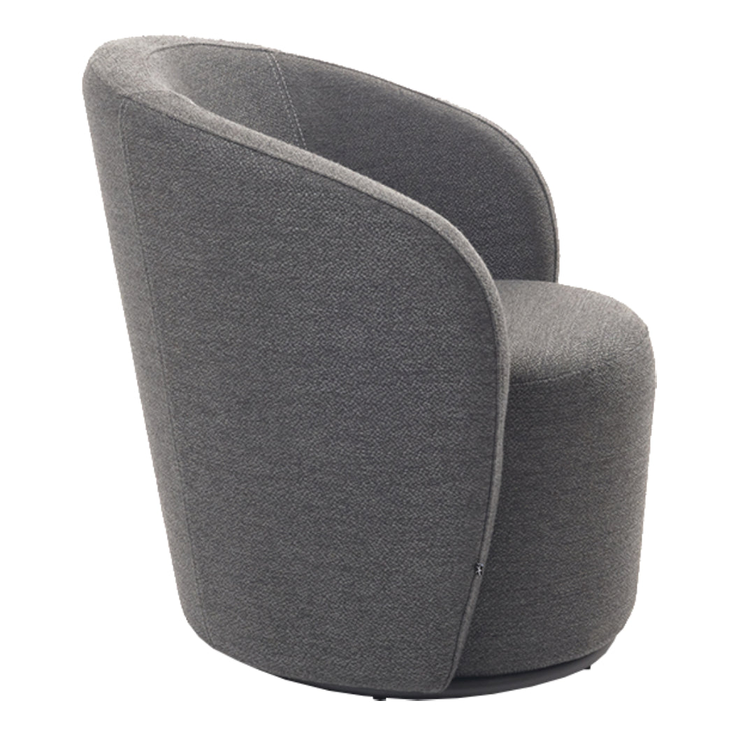 Fauteuil d'appoint pivotant en tissu - Luka