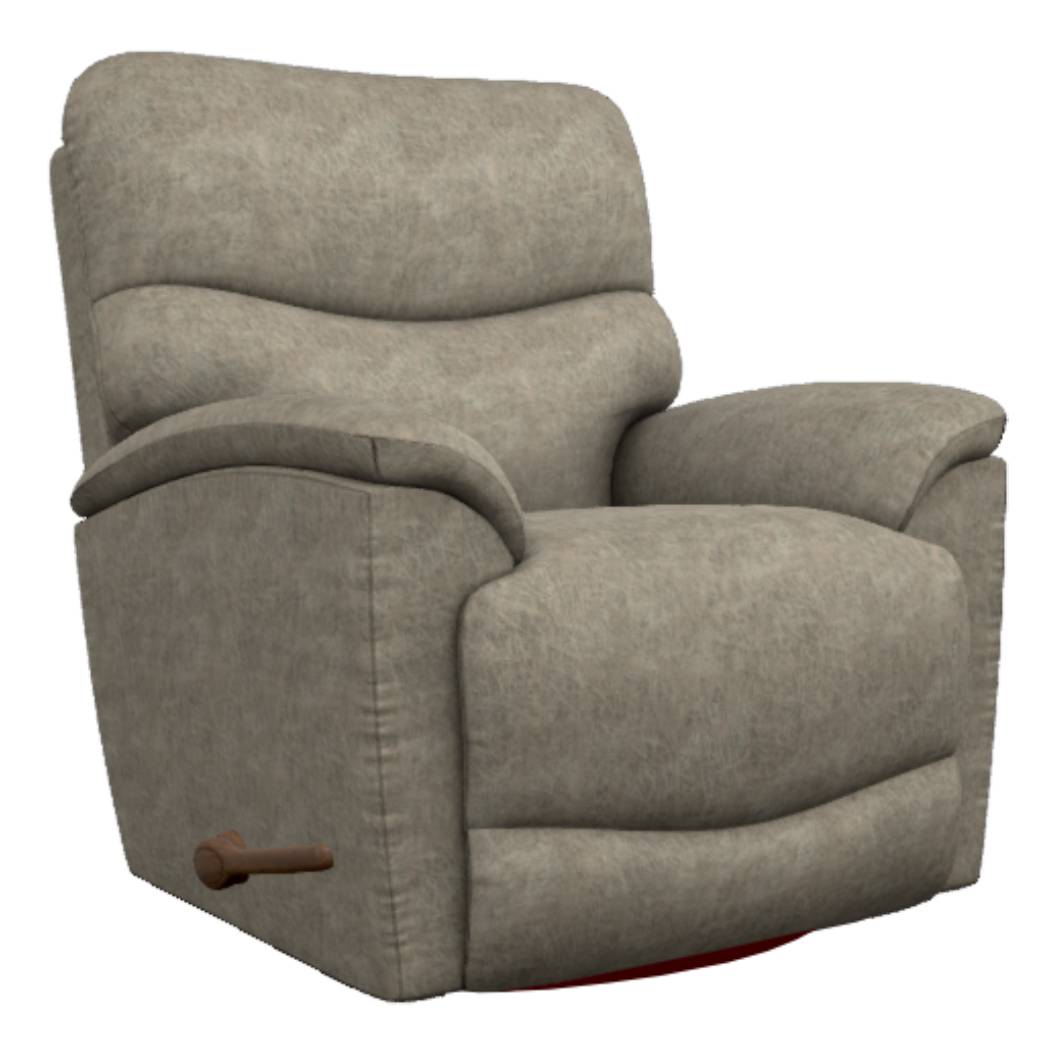 Fauteuil berçant, pivotant et inclinable en tissu gris - Trouper