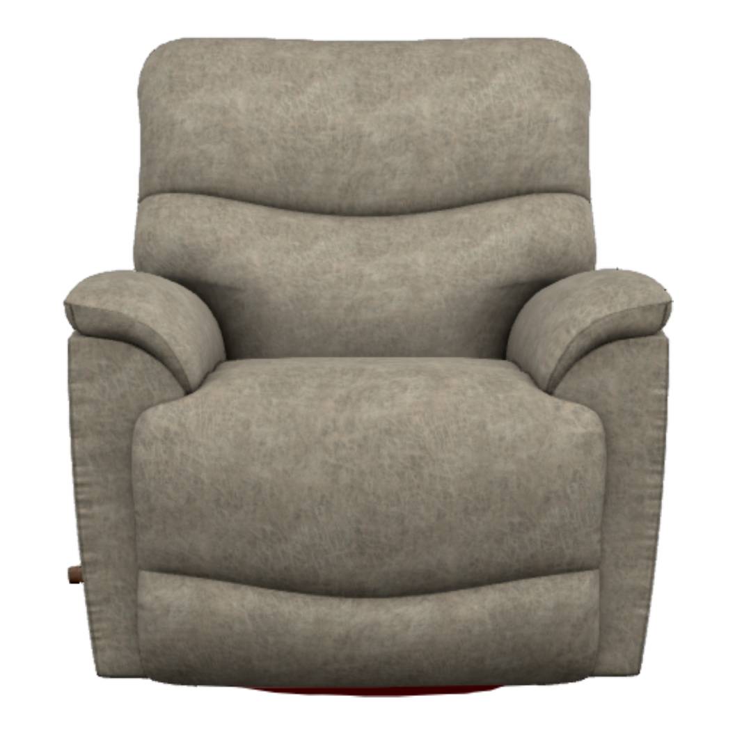 Fauteuil berçant, pivotant et inclinable en tissu gris - Trouper