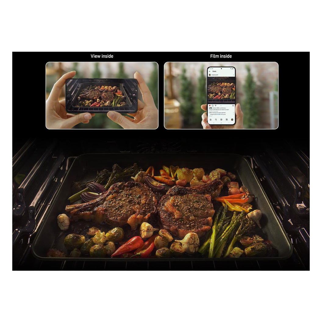 Cuisinière encastrable à induction 30 po 6,3 pi³ Inox Air Fry et IA