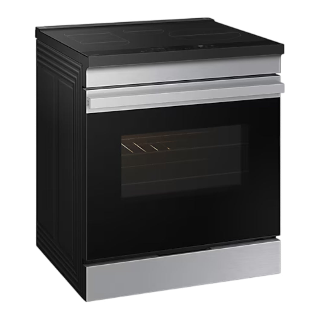 Cuisinière à induction encastrable 30 po, 6,3 pi³ Inox avec Air Fry, Air Sous Vide et IA