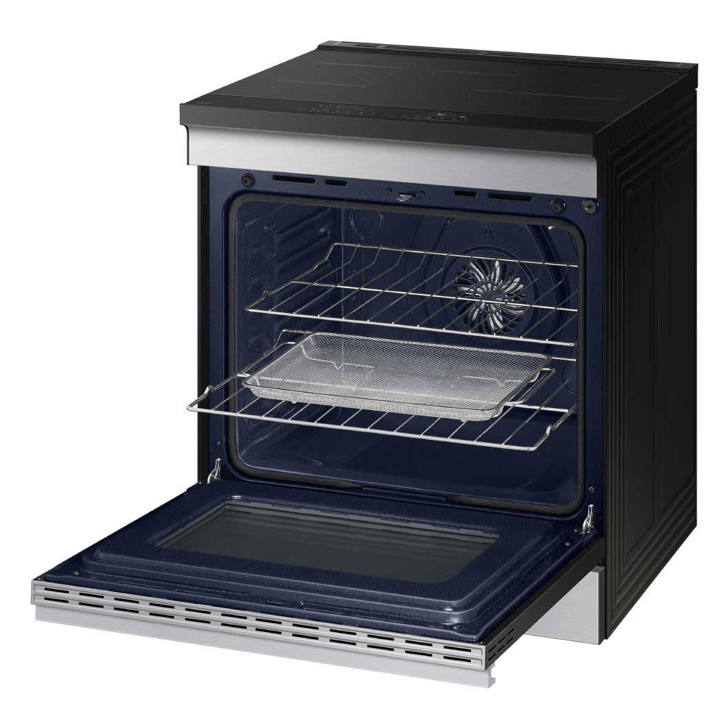 Cuisinière à induction encastrable 30 po, 6,3 pi³ Inox avec Air Fry, Air Sous Vide et IA