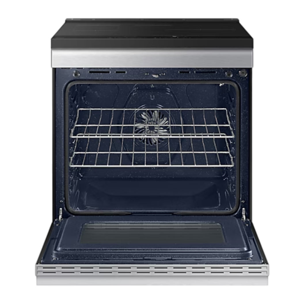 Cuisinière à induction encastrable 30 po, 6,3 pi³ Inox avec Air Fry, Air Sous Vide et IA