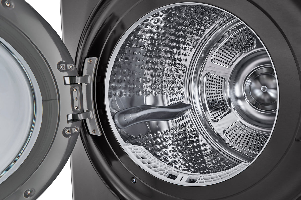 Tour de lavage à chargement frontal 27 po, 5,8 pi³/7,8 pi³ Acier noir avec TurboWashᴹᴰ 360° et AI Sensor Dryᴹᴰ