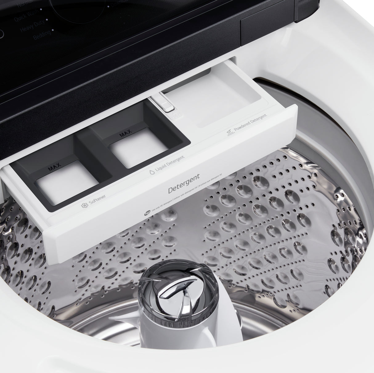 Laveuse à chargement par le haut 27 po, 6,1 pi³ Blanc Méga capacité avec TurboWash3D™