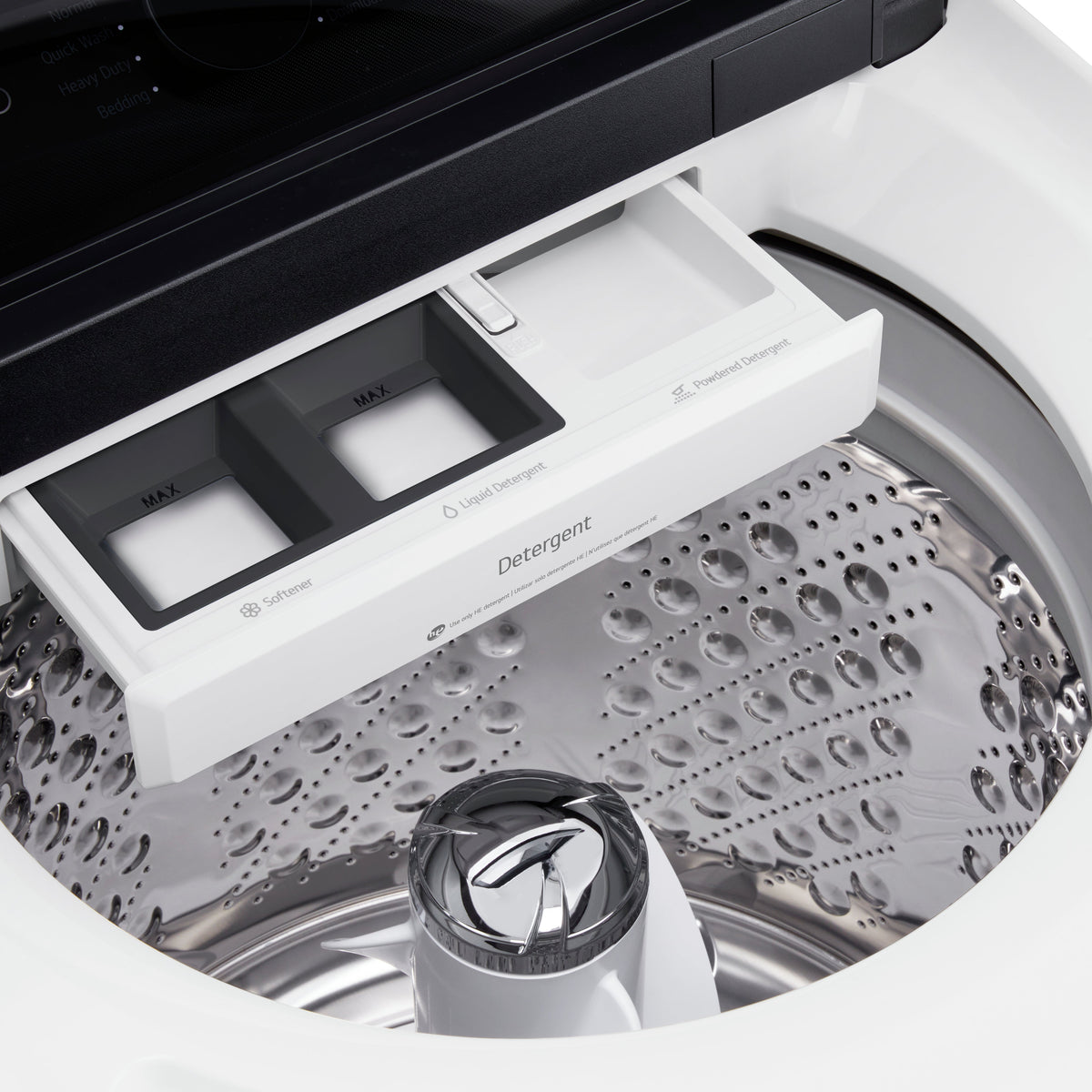 Laveuse à chargement vertical 27 po, 6,1 pi³ Blanc avec TurboWash3D™ et Wi-Fi