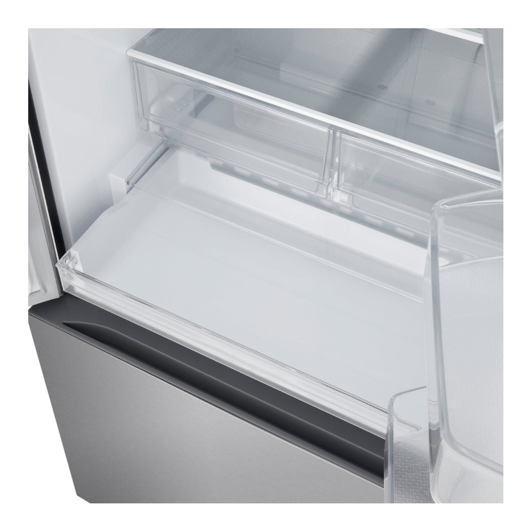 Réfrigérateur porte française 33 po à 3 portes Inox Distributeur à eau & machine à glaçons