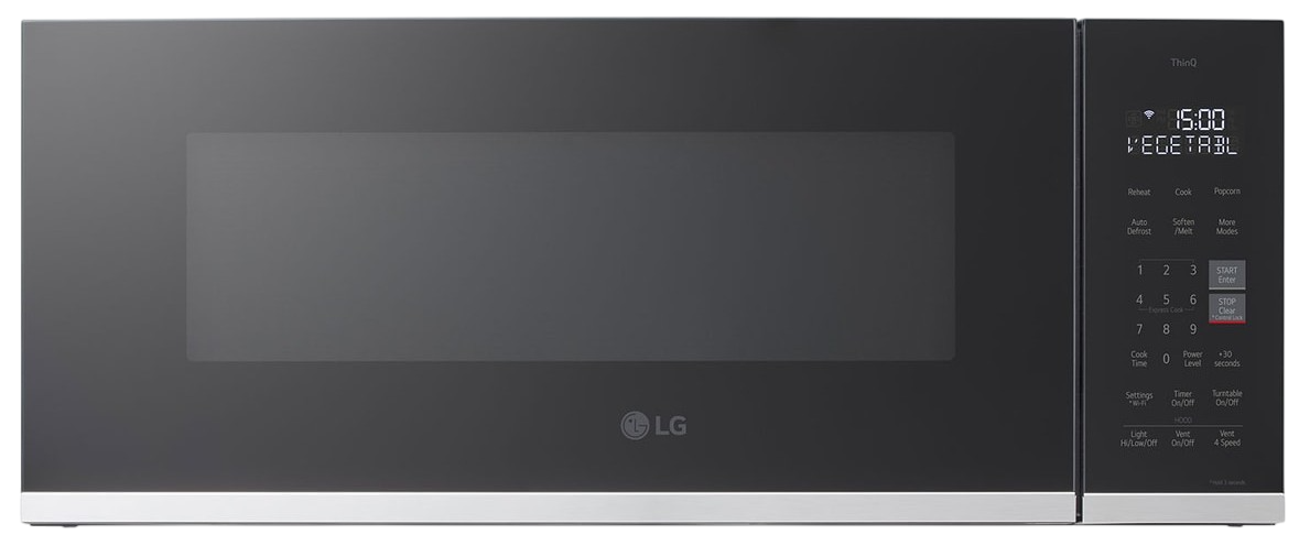 Micro-ondes profil bas avec hotte intégrée 30 po, 1,3 pi³ Noir avec intelligence artificielle