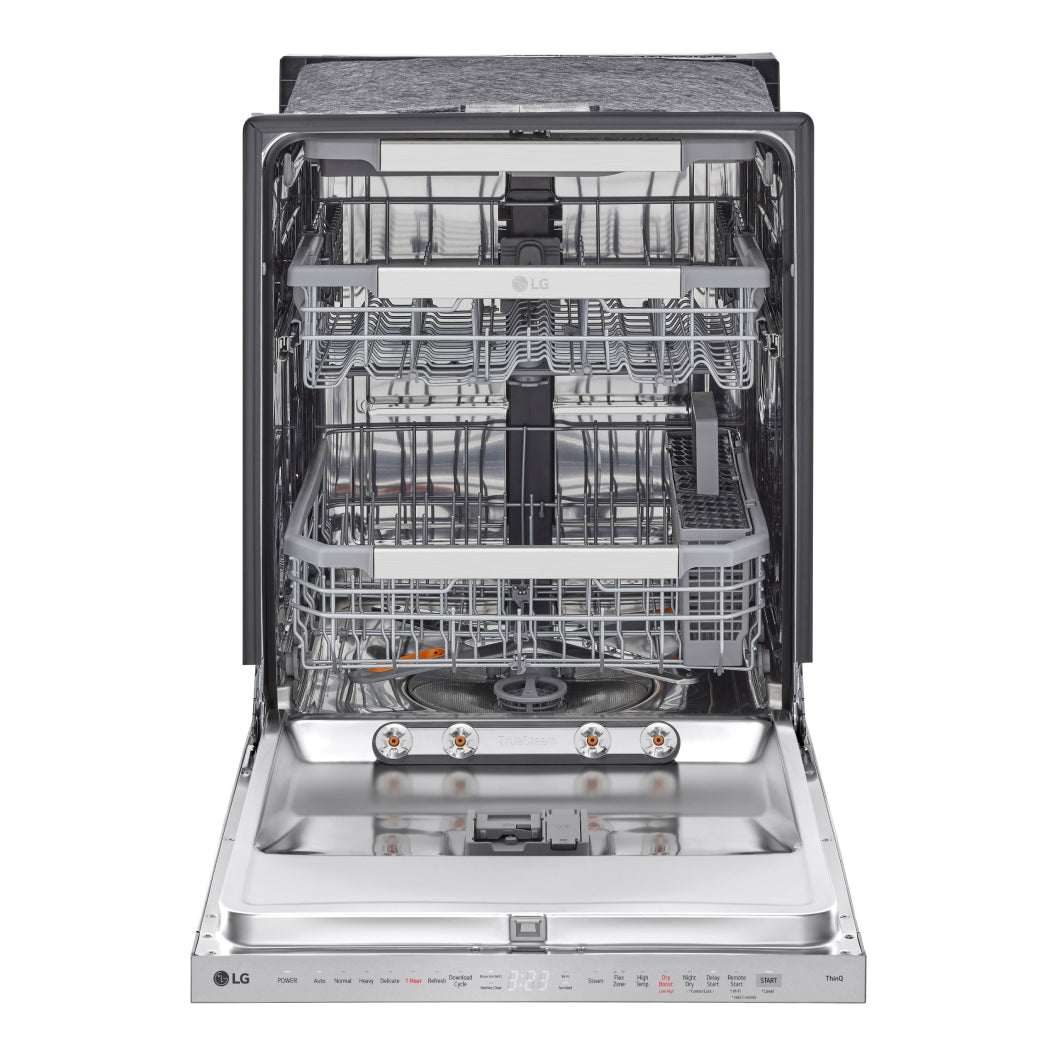 Lave-vaisselle intelligent encastrable 24 po. 44 dBA Inox avec QuadWash™ Pro & TrueSteam™