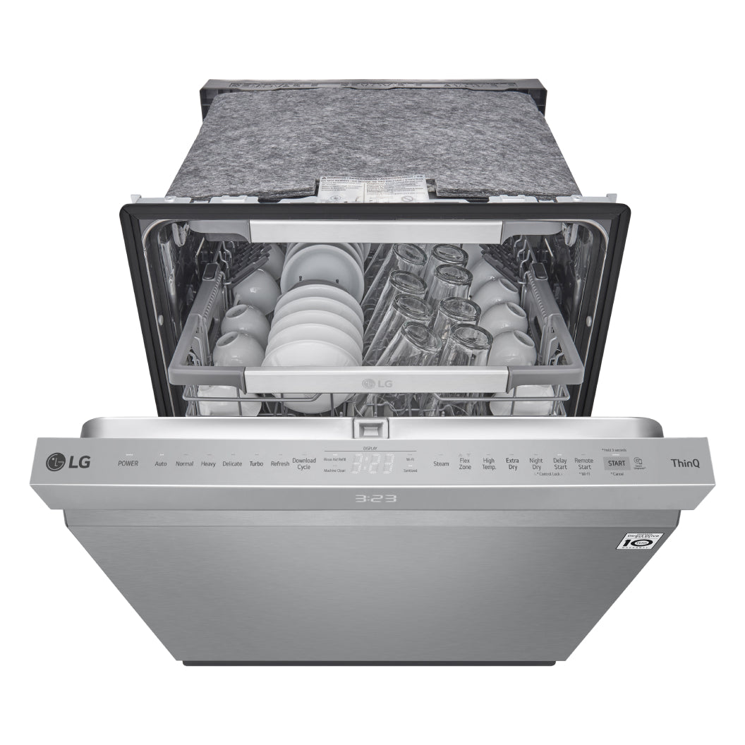 Lave-vaisselle intelligent encastrable 24 po. 44 dBA Inox avec QuadWash™ Pro & TrueSteam™