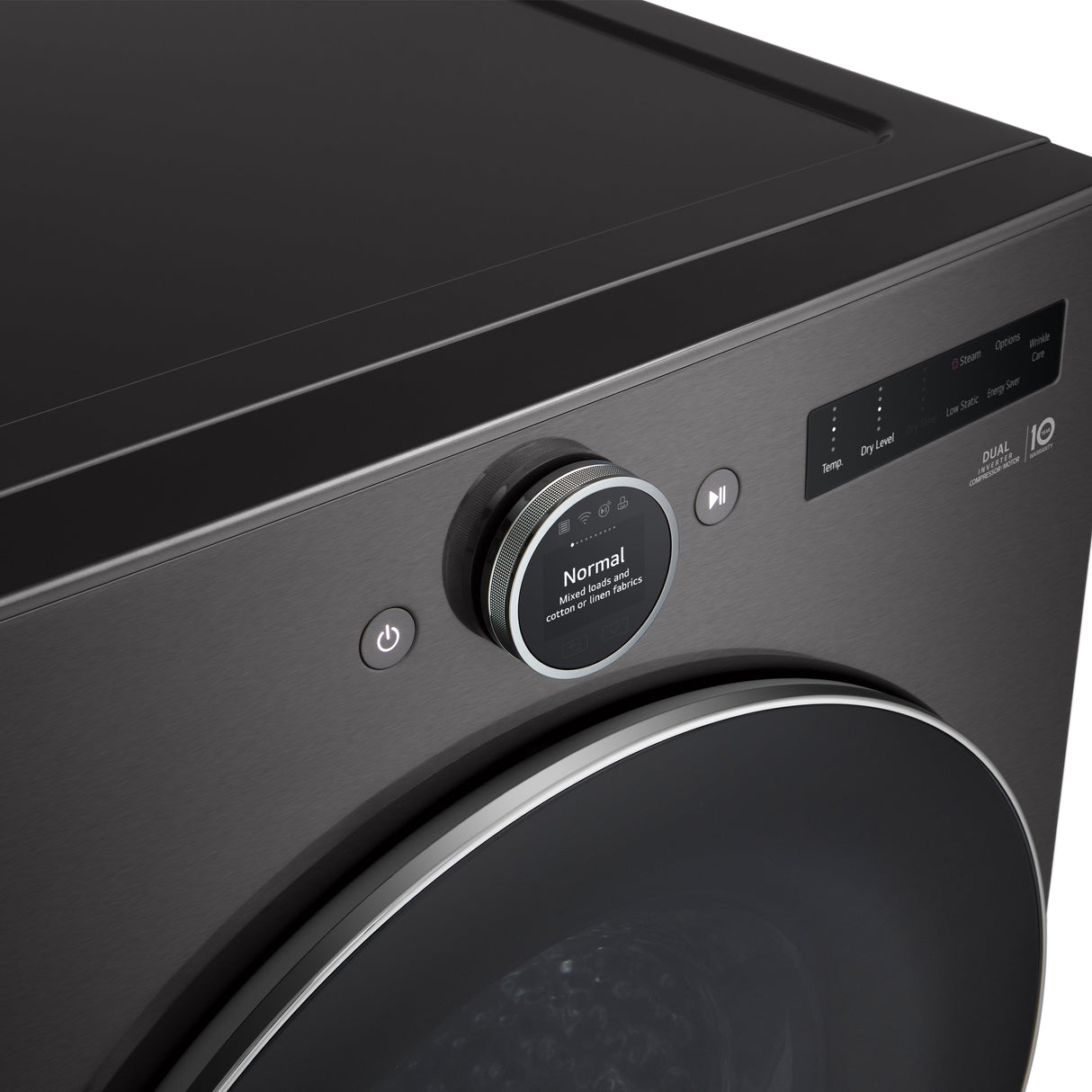 Sécheuse frontal avec pompe à chaleur 7,8 pi³, acier noire