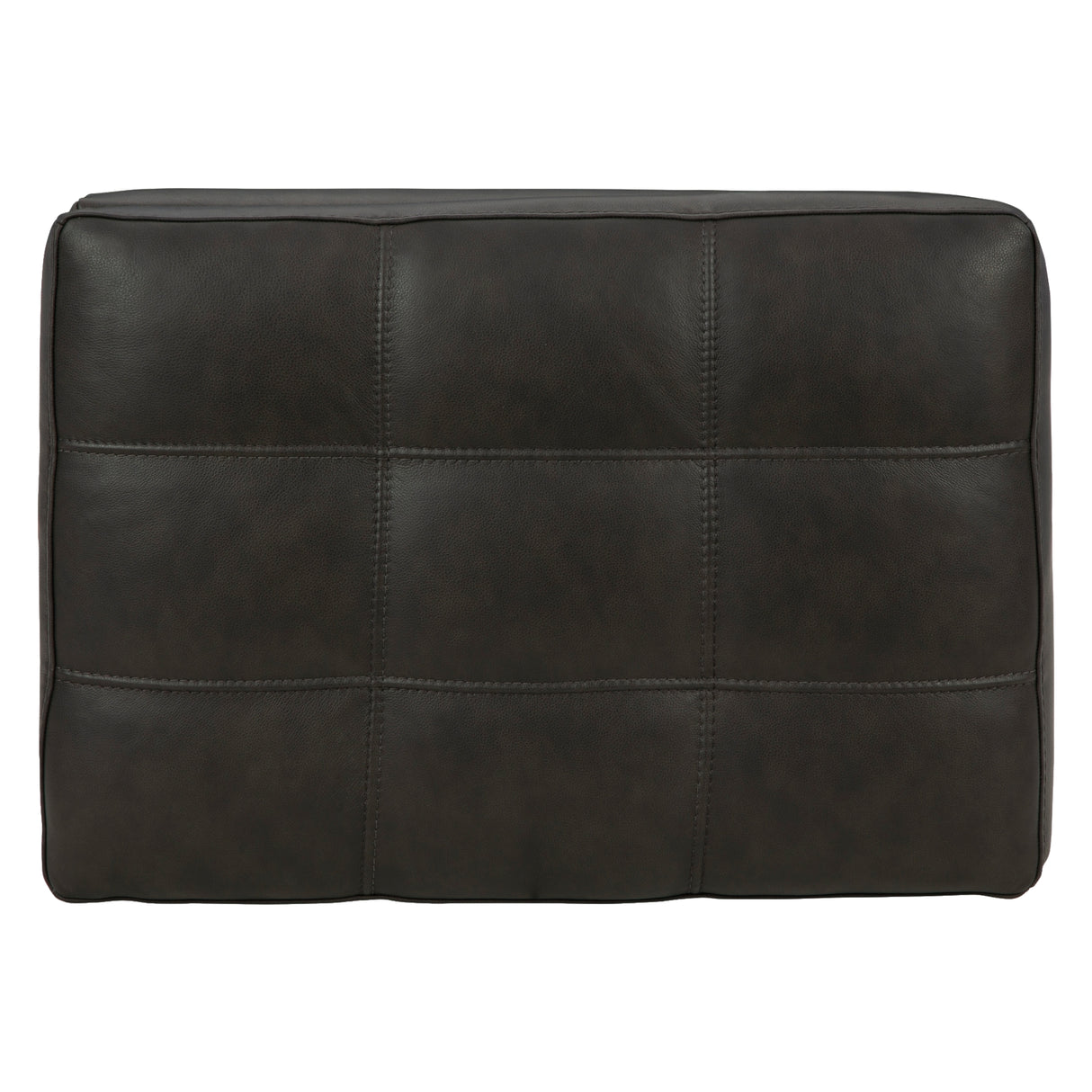 Ottoman en cuir noir - Luigi