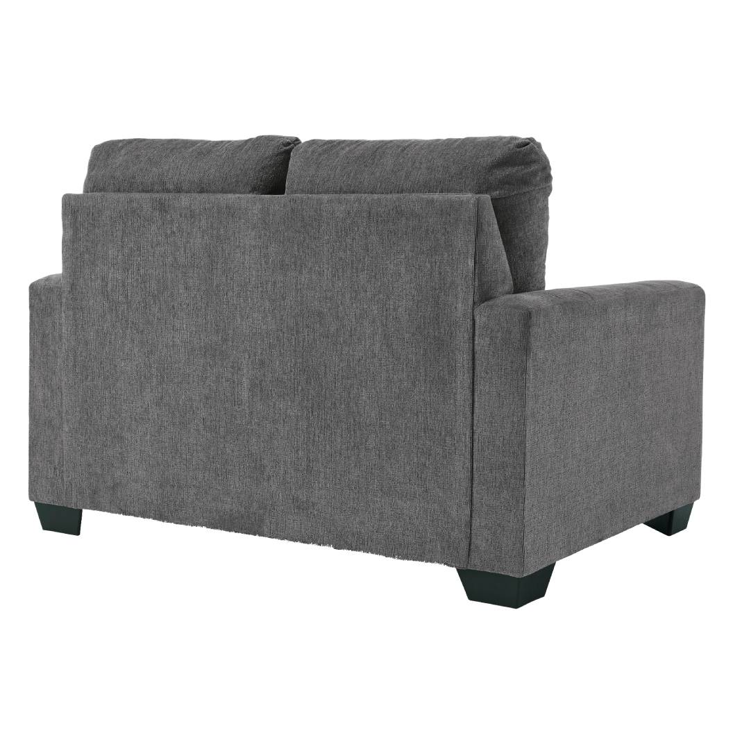 Sofa-lit en tissu gris étain avec matelas 3 grandeurs - Rannis