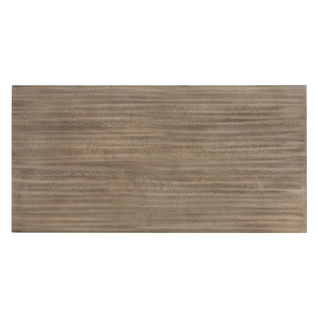 Table de salle à manger style bistro en bois bicolore avec rangement - Skempton