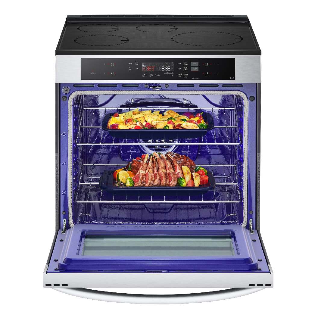 Cuisinière à induction encastrable 30 po, 6,3 pi³ Inox avec Air Fry