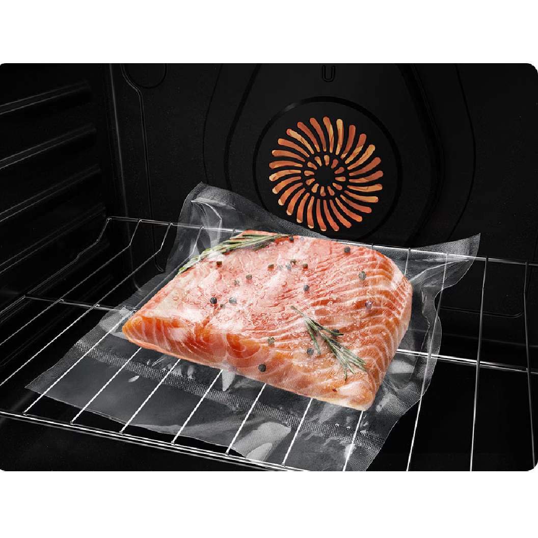 Cuisinière électrique encastrable 30 po, 6,3 pi³ Inox noir avec Air Fry et convection véritable