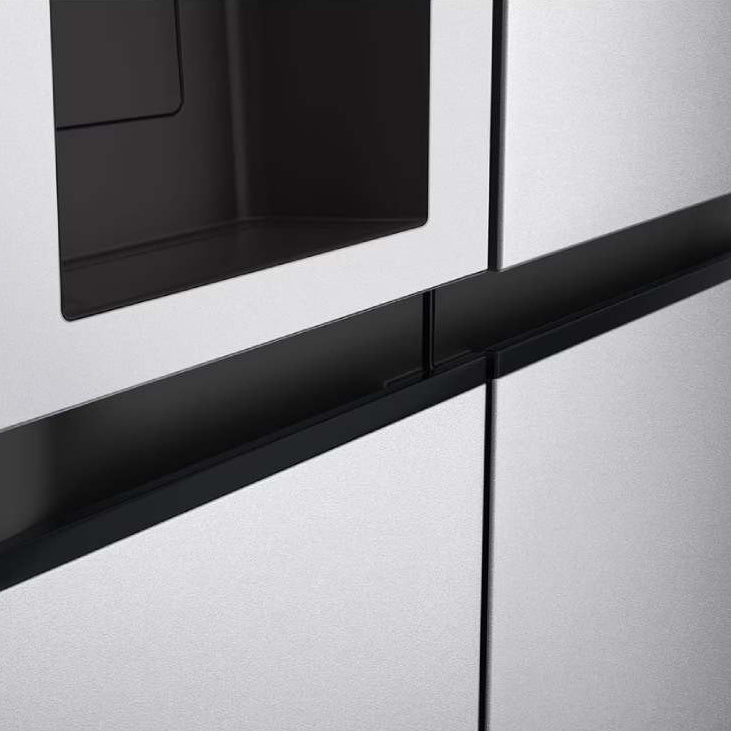 Réfrigérateur côte à côte 36 po, 29 pi³ Argent Platine avec Distributeur externe d'eau et glaçons SpacePlus™