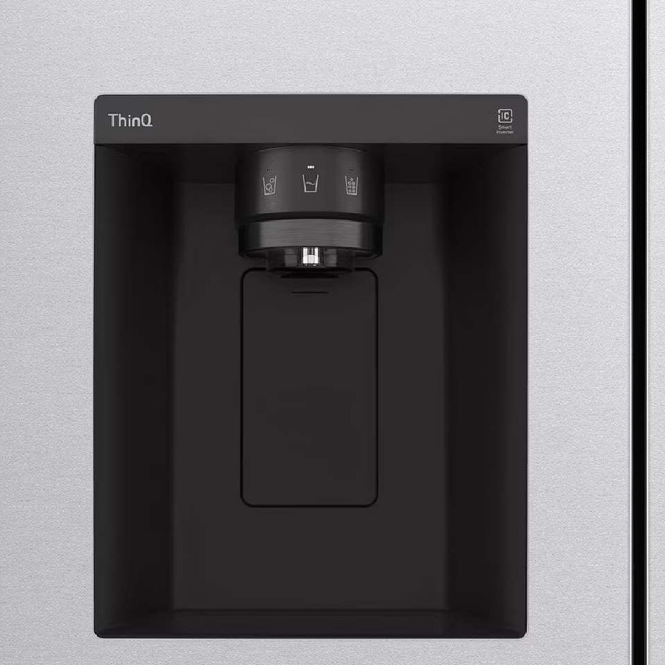 Réfrigérateur côte à côte 36 po, 29 pi³ Argent Platine avec Distributeur externe d'eau et glaçons SpacePlus™