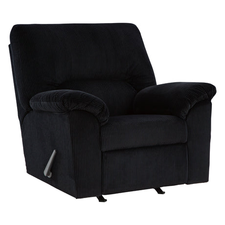 Fauteuil berçant et inclinable en tissu corduroy - SimpleJoy