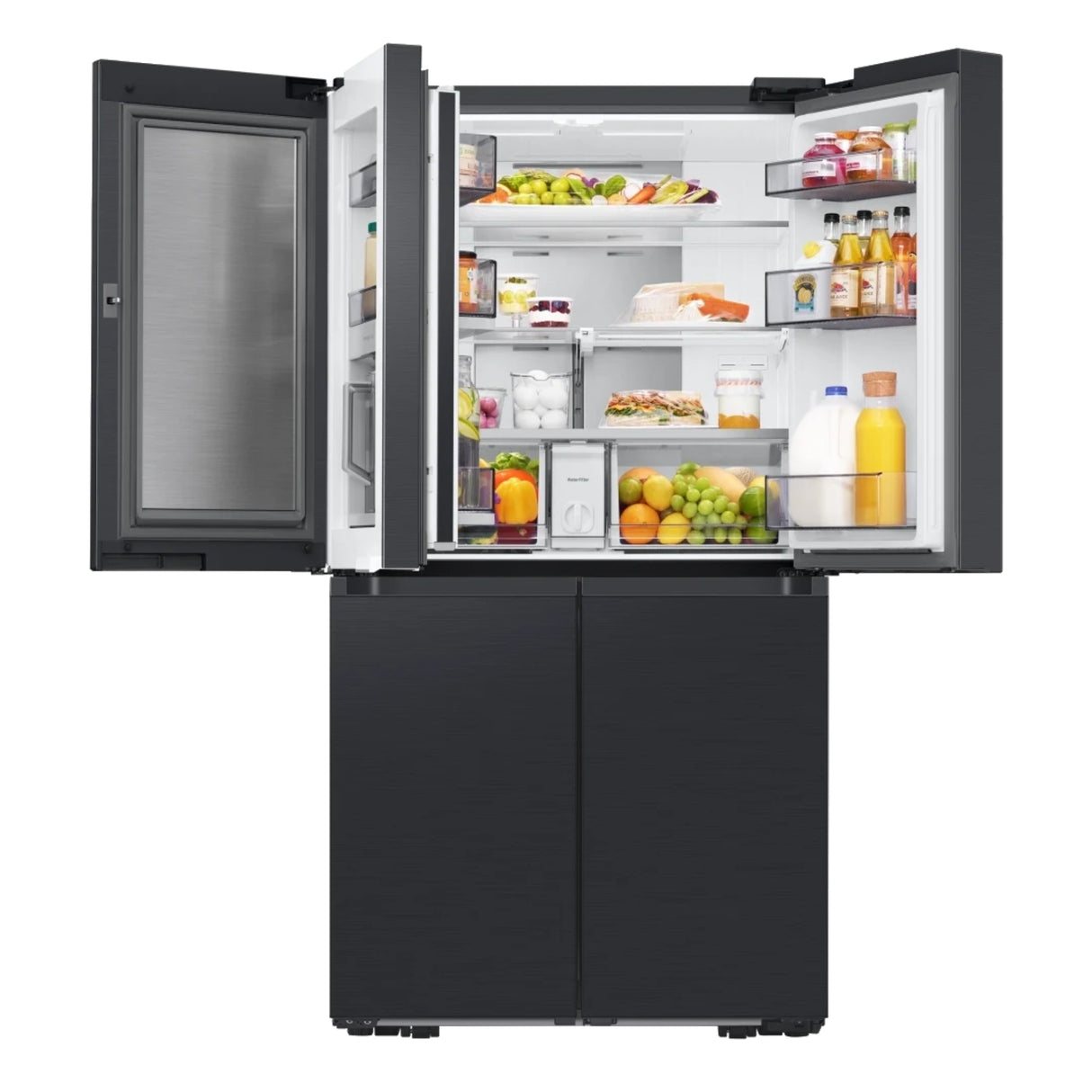 Réfrigérateur 4 portes Inox noir 36po