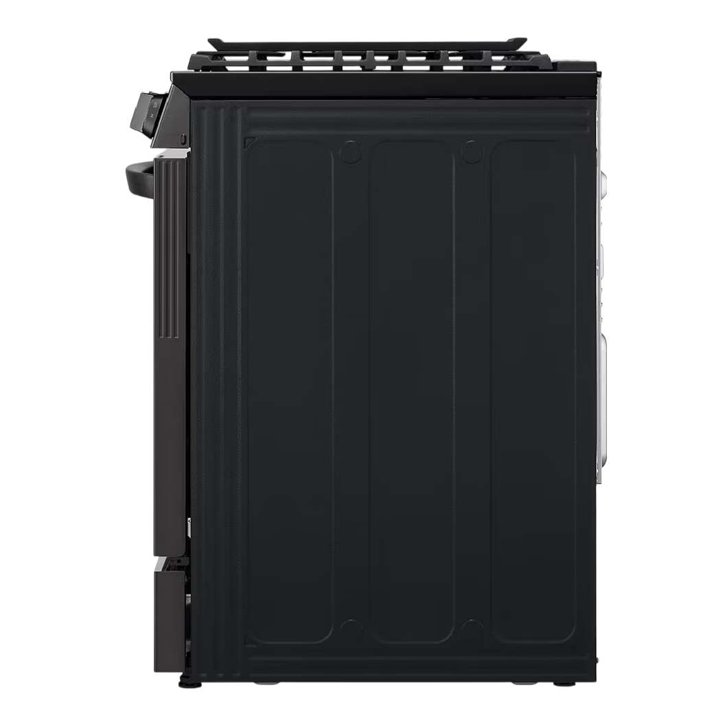 Cuisinière au gaz encastrable 30 po. 6,3 pi³, Inox noir avec Air Fry et Wi-Fi