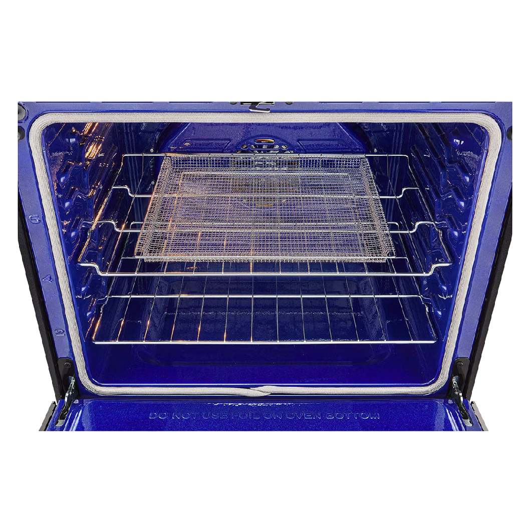 Cuisinière au gaz encastrable 30 po. 6,3 pi³, Inox noir avec Air Fry et Wi-Fi