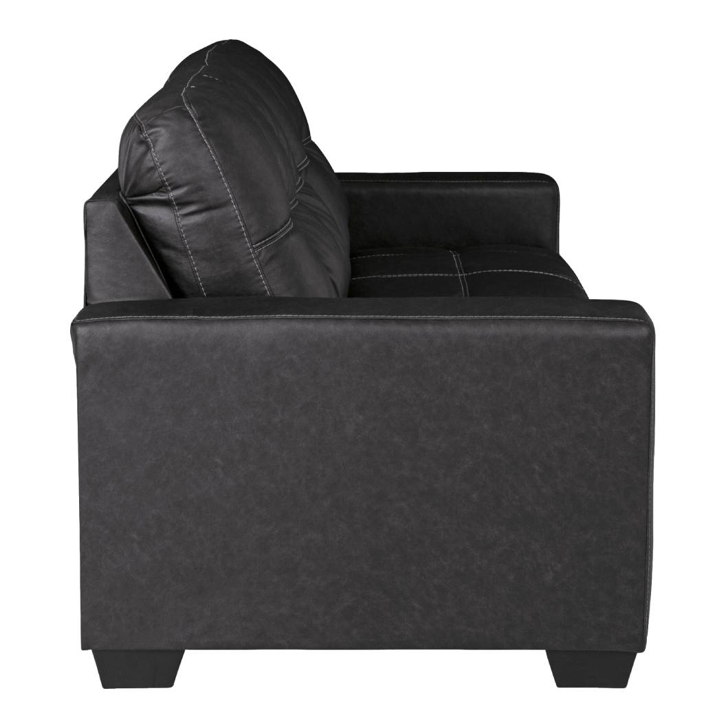Sofa condo aspect cuir noir - Barlin Mills