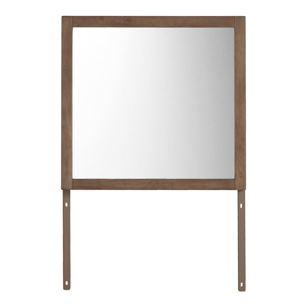 Miroir de bureau en bois brun clair - Tomtyn