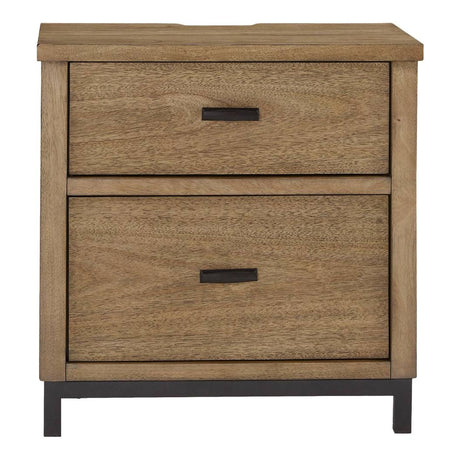 Table de chevet Brun clair en bois - Tomtyn