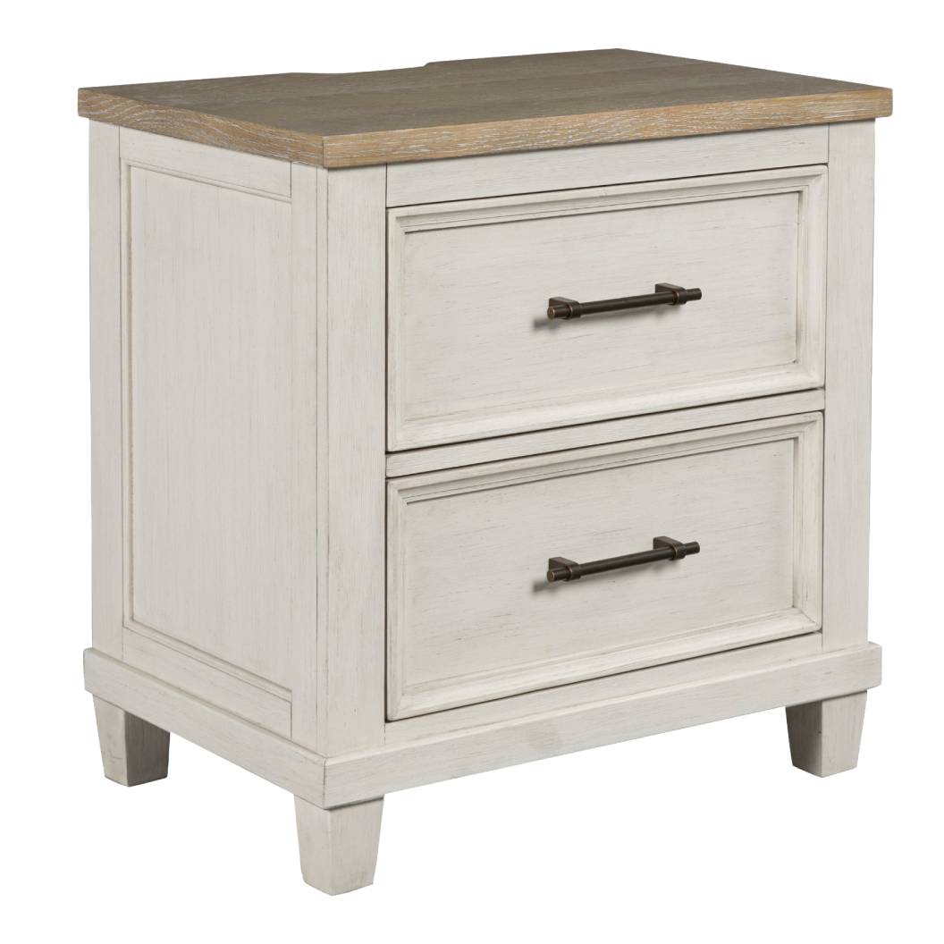 Table de chevet Brun clair en bois - Shaybrock