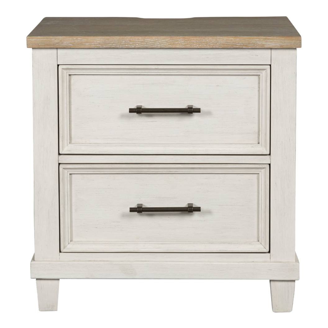 Table de chevet Brun clair en bois - Shaybrock