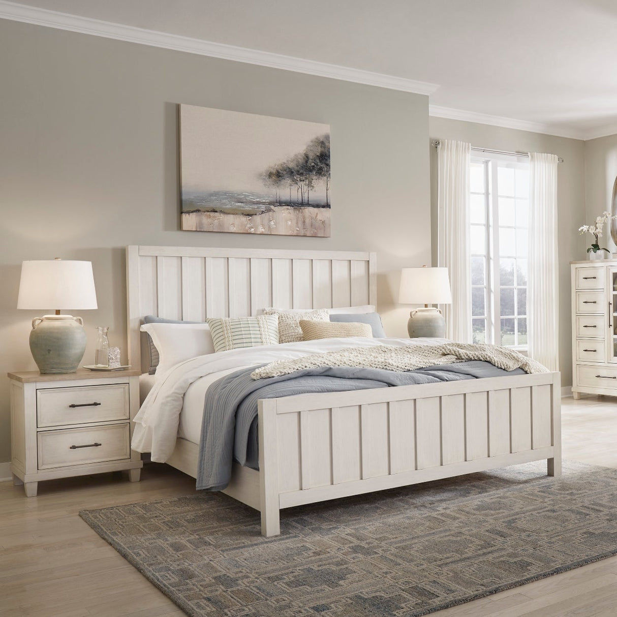 Table de chevet Brun clair en bois - Shaybrock