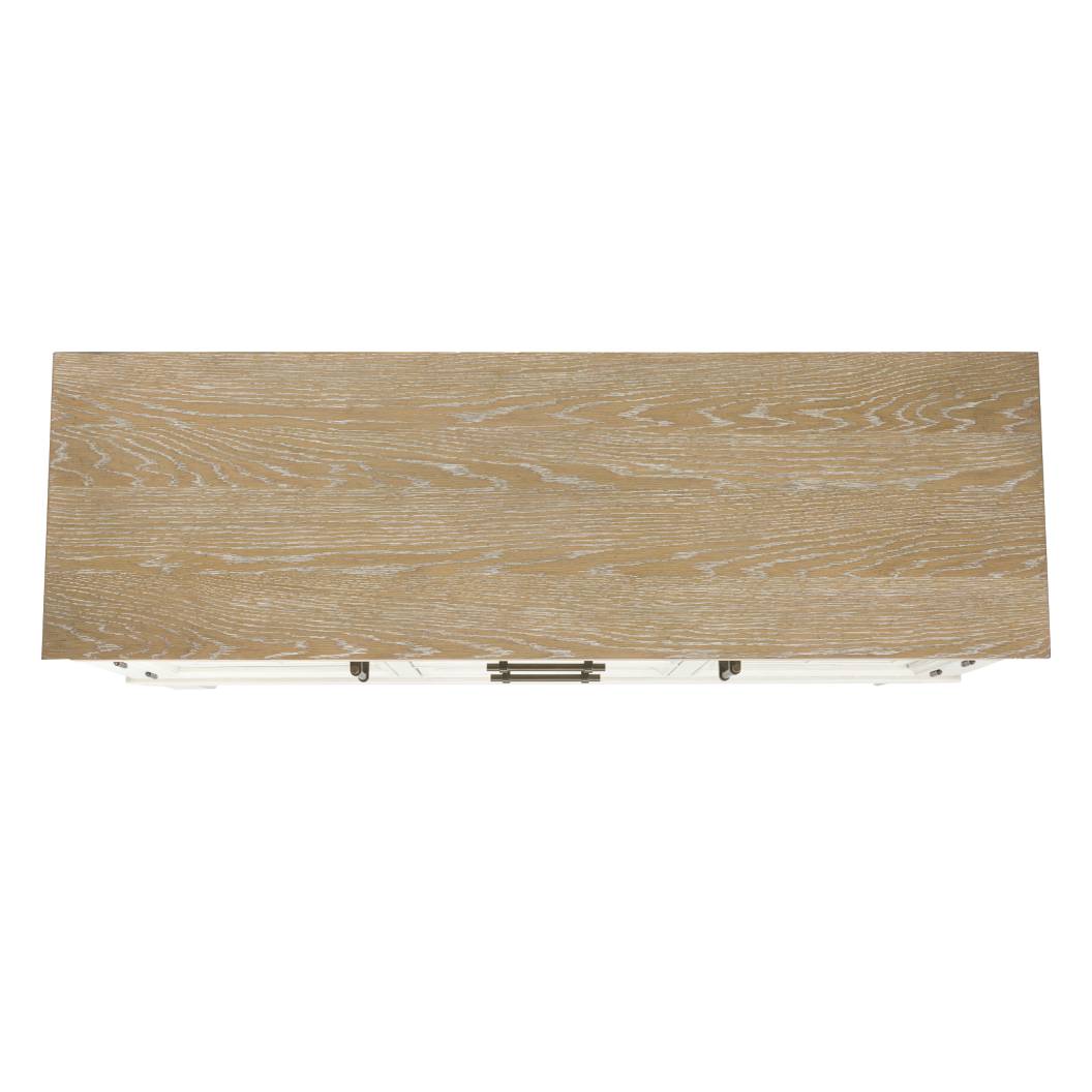 Buffet en bois bicolore avec 2 portes et 2 tiroirs - Shaybrock