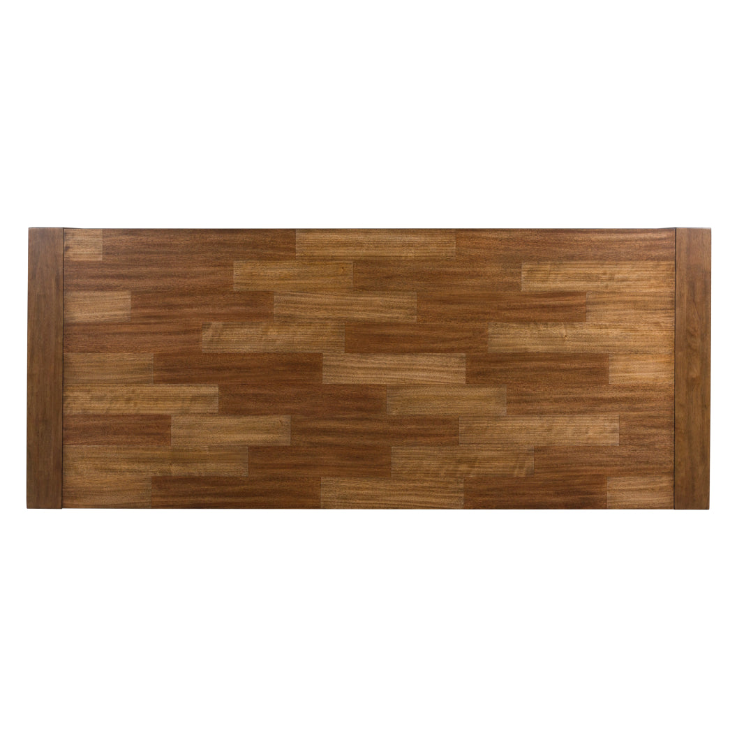 Table de salle à manger rectangulaire en bois brun - Kraeburn