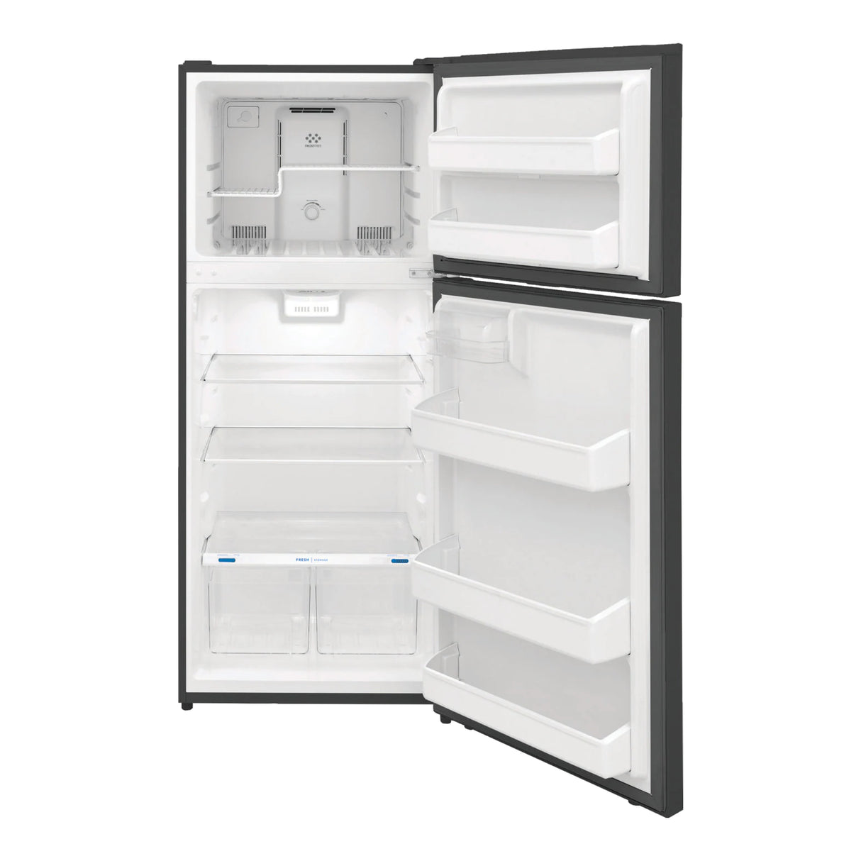 Réfrigérateur congélateur supérieur 28 po, 17,6 pi³ Inox