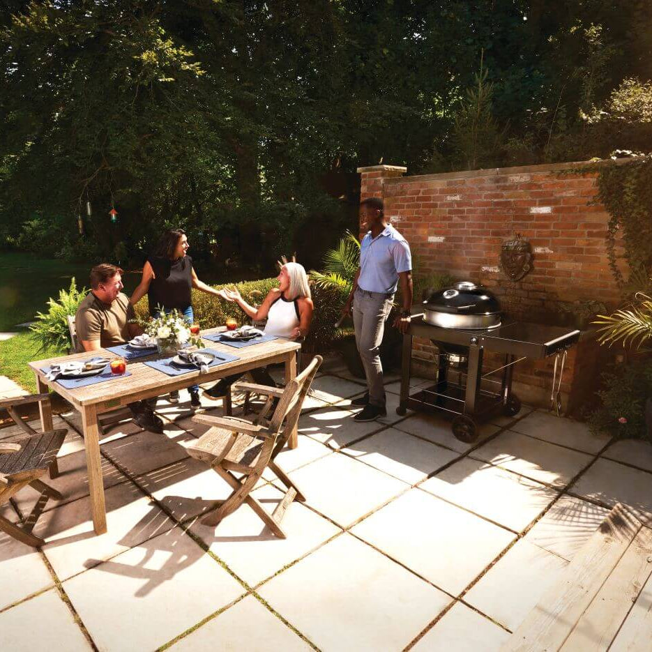 Barbecue au charbon de bois circulaire avec chariot - Charcoal PRO
