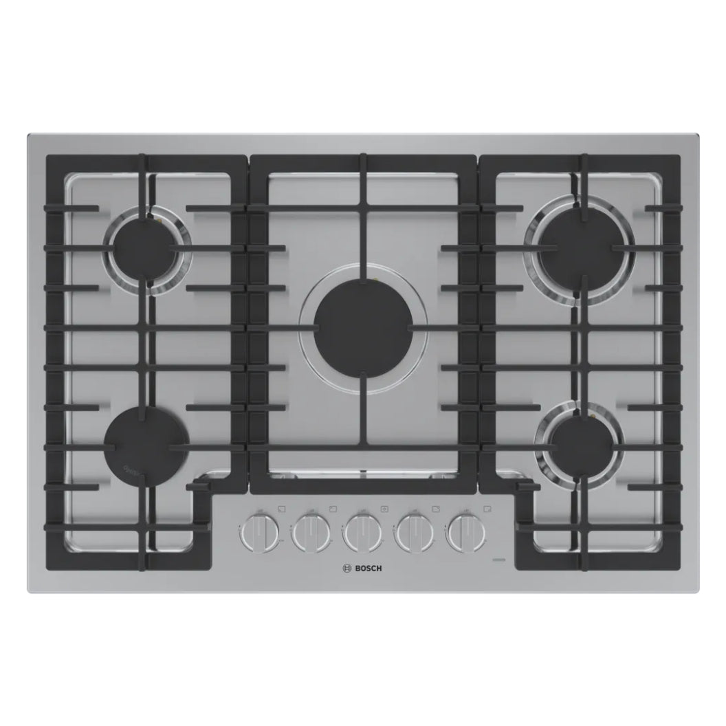 Plaque de cuisson au gaz 30 po Inox - Série 500 avec 5 brûleurs