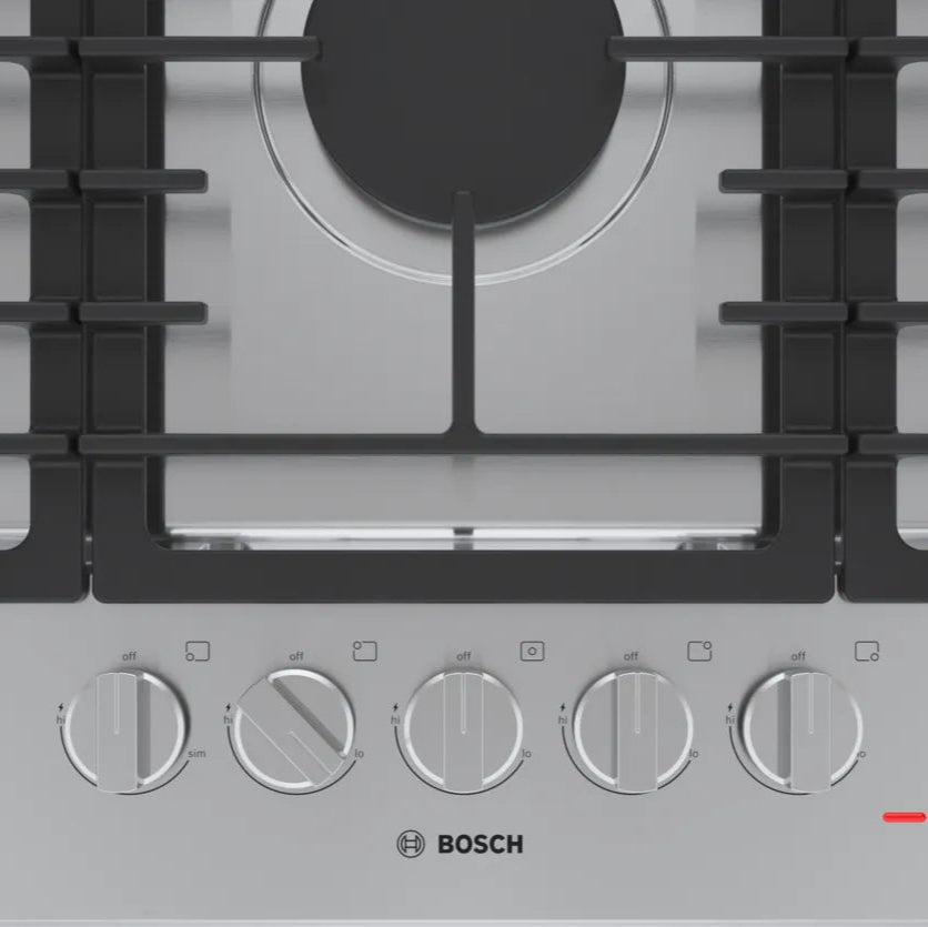 Plaque de cuisson au gaz 30 po Inox - Série 500 avec 5 brûleurs