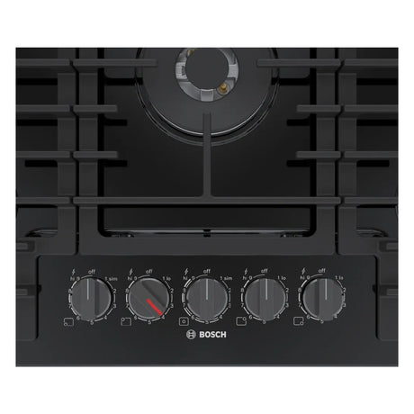 Plaque de cuisson au gaz 30 po Inox noir - Série 800 avec 5 brûleurs