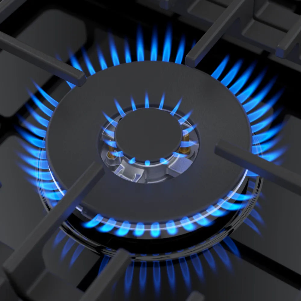 Plaque de cuisson au gaz 30 po, Inox avec 5 brûleurs avec FlameSelect® - Série 800