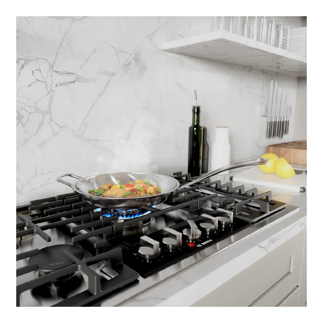 Plaque de cuisson au gaz 30 po Inox - Série Benchmark avec 5 brûleurs