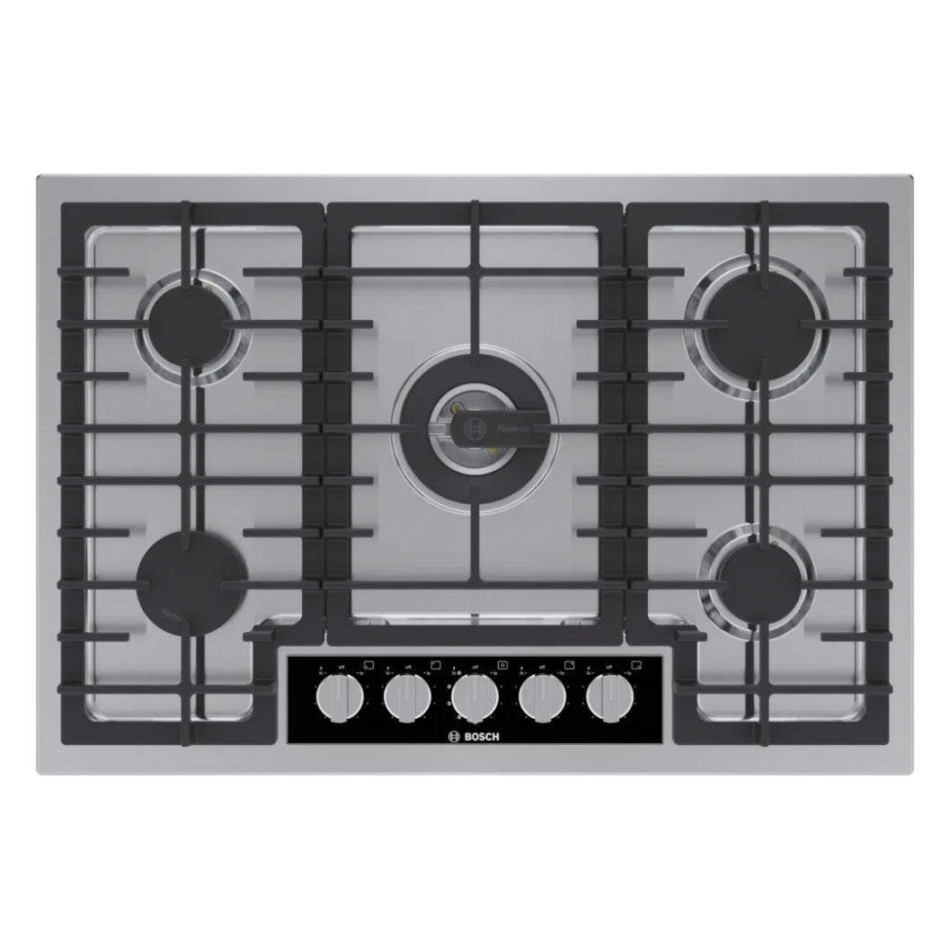 Plaque de cuisson au gaz 30 po Inox - Série Benchmark avec 5 brûleurs