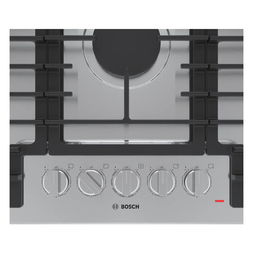 Plaque de cuisson au gaz 36 po Inox - Série 500 avec 5 brûleurs