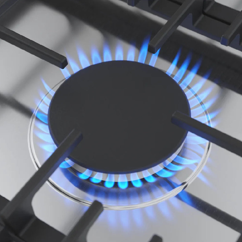 Plaque de cuisson au gaz 36 po, Inox à 5 brûleurs avec un brûleur OptiSim® - Série 500