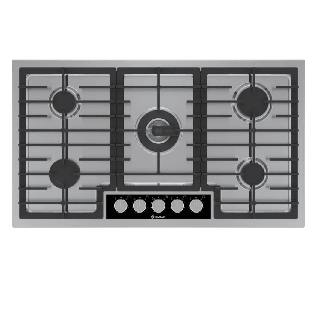Plaque de cuisson au gaz 36 po Inox - Série Benchmark AVEC 5 brûleurs