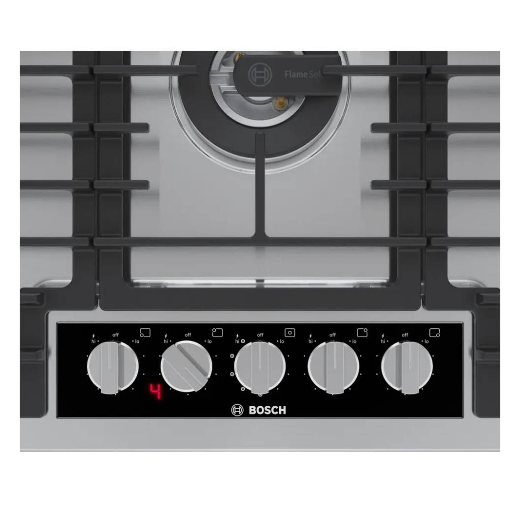 Plaque de cuisson au gaz 36 po Inox - Série Benchmark AVEC 5 brûleurs