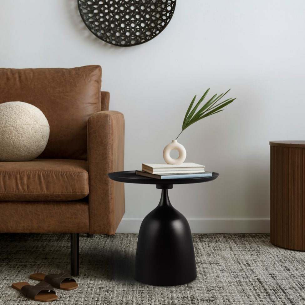 Table d'appoint ronde en métal - Ramona