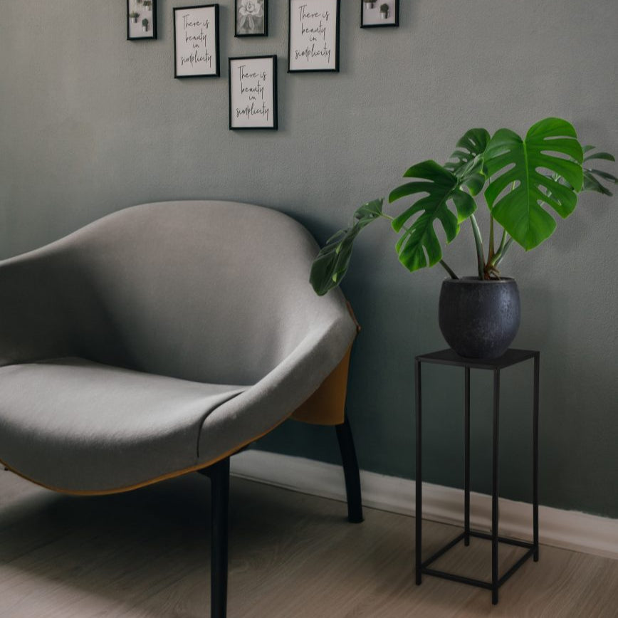 Table d'appoint en métal noir - Vera