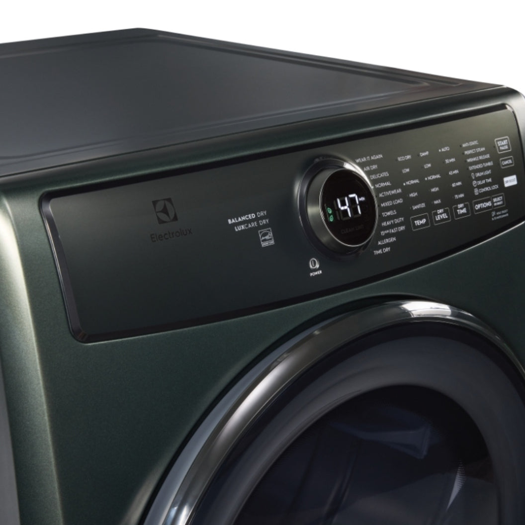 Sécheuse électrique 27 po, 8,0 pi³ Vert alpin avec Balanced Dry™ et rafraîchissement instantané